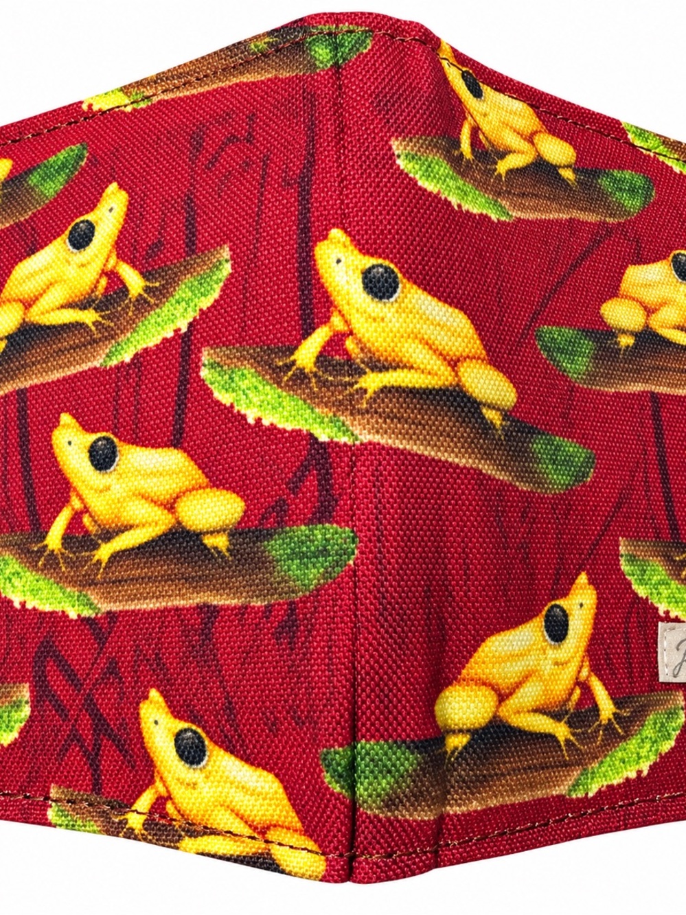 Cute little card wallet decorated with frogs